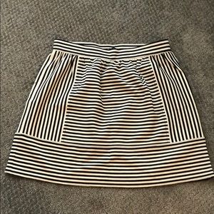Madewell - Black and White Striped Skirt - Size 4